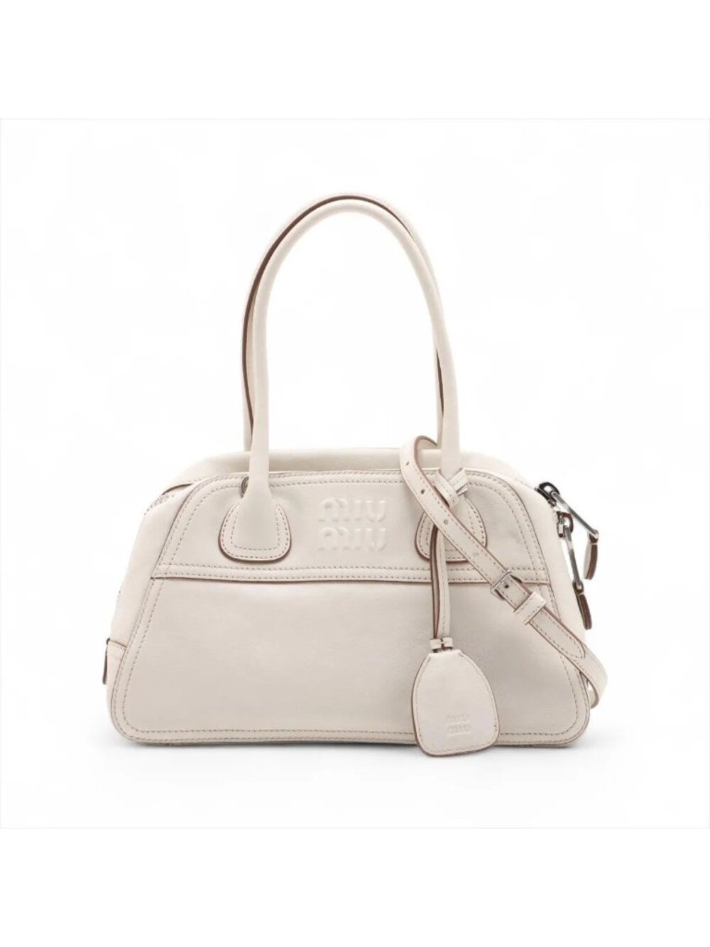 Miu Miu Vivant Nappa Leather 2-Way Shoulder Bag Crossbody Hand